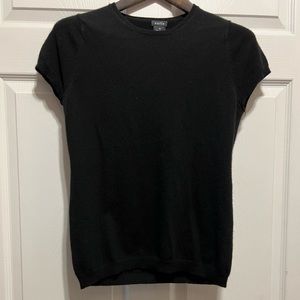 100% Cashmere Sofie Short Sleeve Sweater, Size M